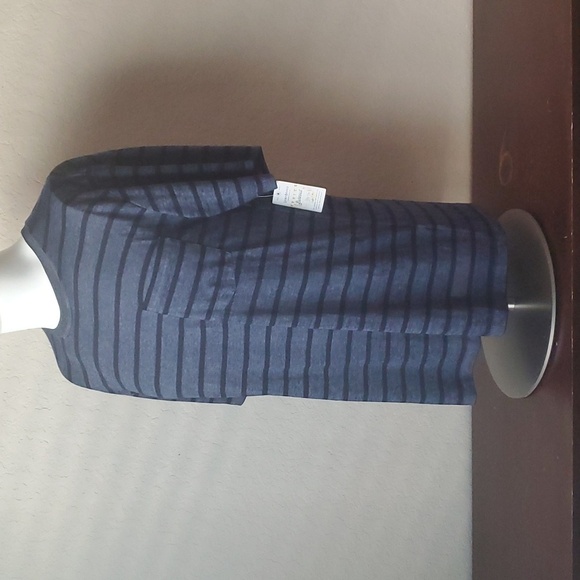 Lucky Brand Venice Burnout, Black/Grey Striped, M, w/pocket - Picture 5 of 14